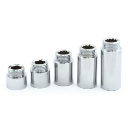 Rigid Radiator Valve Extension 1/2 inch BSP - Chrome