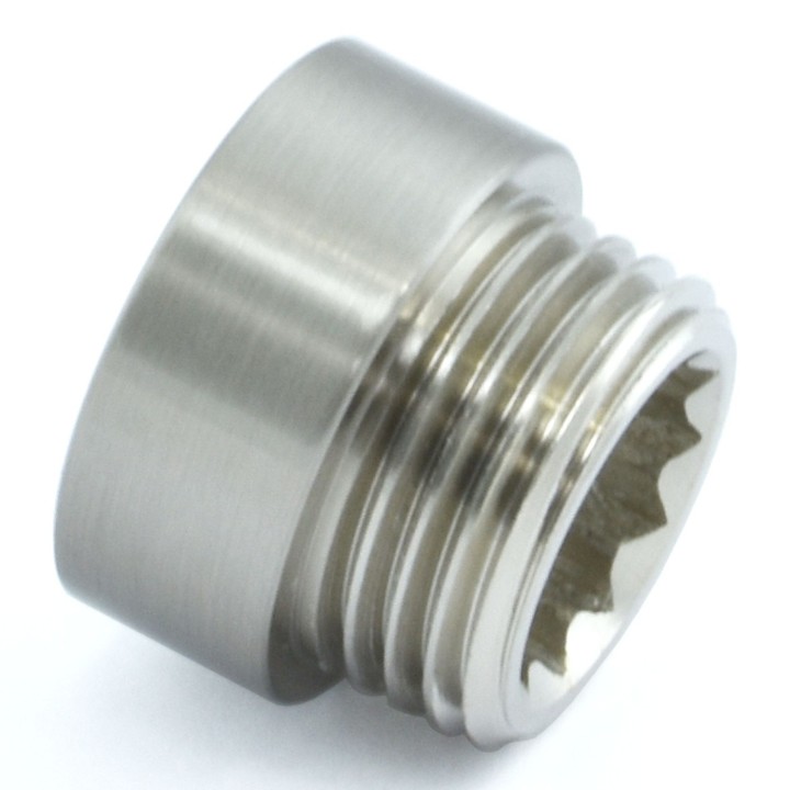 10mm 1/2 Inch Brushed Nickel Rigid Radiator Valve Extension