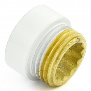 1/2 Inch White Rigid Radiator Valve Extension