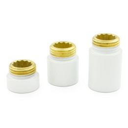 1/2 Inch White Rigid Radiator Valve Extensions