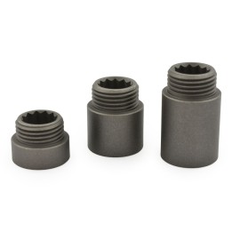 1/2 Inch Light Pewter Rigid Radiator Valve Extensions