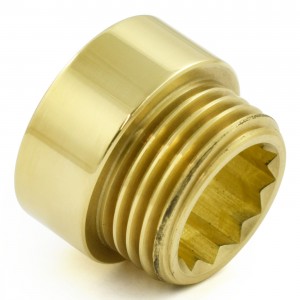 1/2 Inch Unlacquered Brass Rigid Radiator Valve Extension