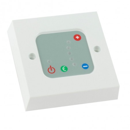 White Thermostatic Wall Controller 2 hour boost