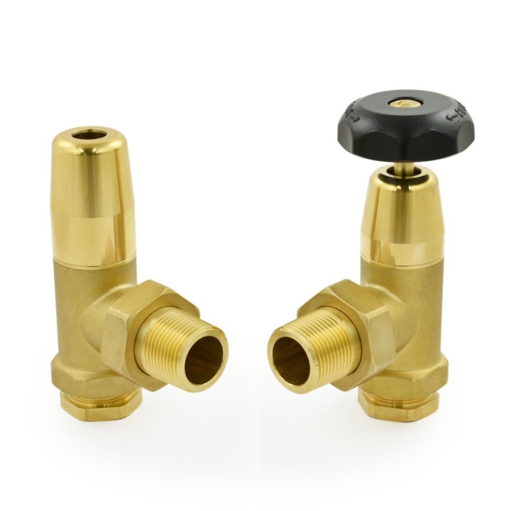 Brass Old School Radiator Valves 3/4 BSP Connection