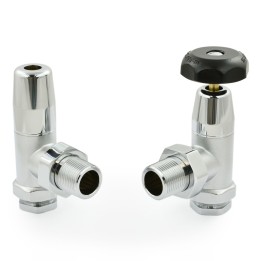 Chrome Old School Radiator Valves 3/4 BSP Connection