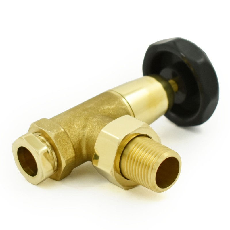 Brass Old School Radiator Valves 1/2 BSP Connection