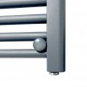 900mm x 600mm Straight Anthracite Designer Heated Towel Rail