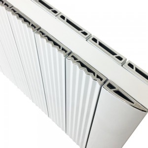 "Cariad" White Horizontal Double Panel Electric Aluminium Radiators (3 Sizes - Single Heat)