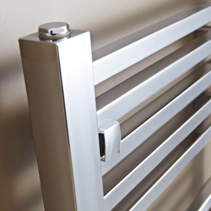 500mm (w) x 800mm (h) Atlas Chrome Heated Towel Rail