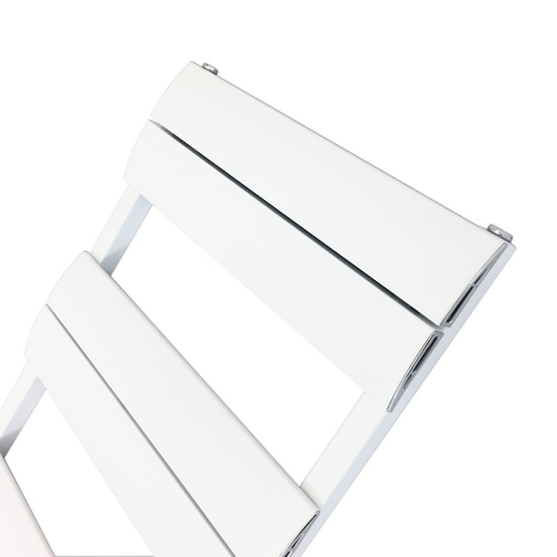 1000mmm Electric Wave White Single Aluminium Towel Rail