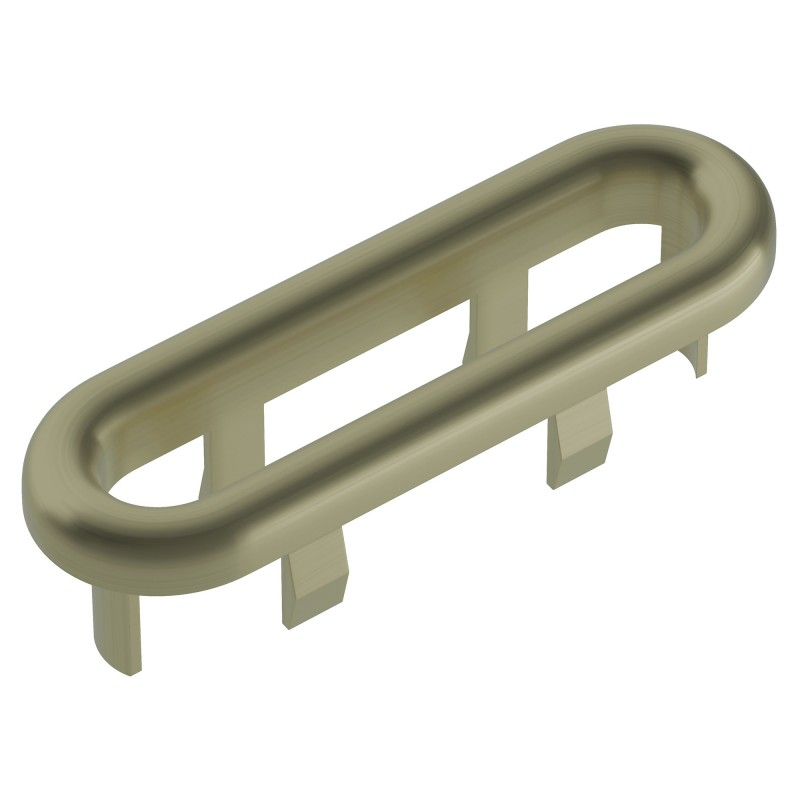 Messina Overflow Oval Ring - Brushed Brass