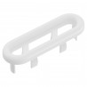 Messina Overflow Oval Ring - White