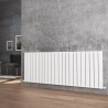 1624mm (w) x 600mm (h) "Corwen" Double Panel White Horizontal Aluminium Radiator