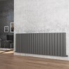 1624mm (w) x 600mm (h) "Corwen" Double Panel Anthracite Horizontal Aluminium Radiator