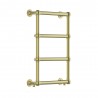 500mm (w) x 750mm (h) "Harley" Brushed Brass Traditional Wall Mounted Towel Rail Radiator