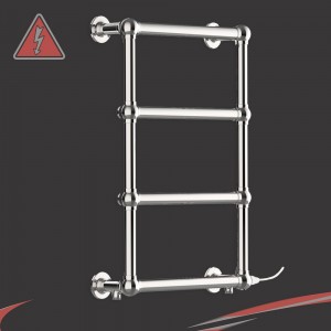 500mm (w) x 750mm (h) "Harley" Chrome Traditional Towel Rail (Single Heat)