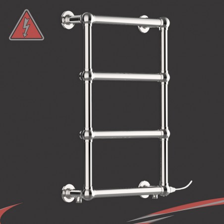 500mm (w) x 750mm (h) "Harley" Chrome Traditional Towel Rail (Single Heat)