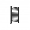 500mm (w) x 800mm (h) "Atlas" Black Designer Towel Rail