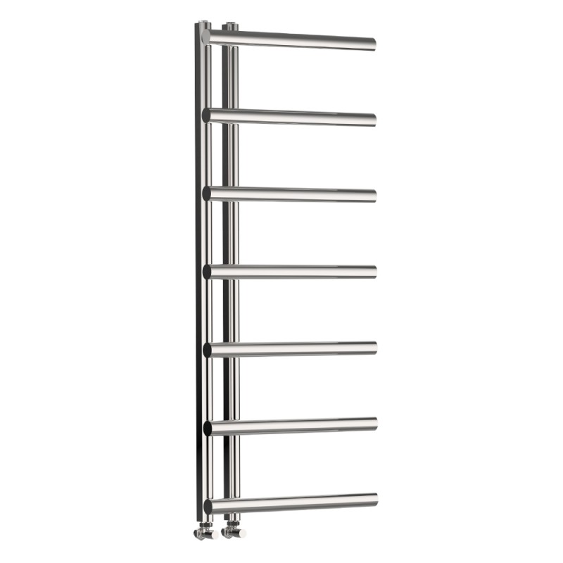 500mm (w) x 1200mm (h) "Mira" Chrome Designer Towel Rail