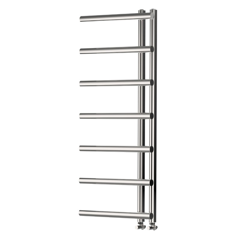 500mm (w) x 1200mm (h) "Mira" Chrome Designer Towel Rail