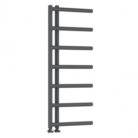 500mm (w) x 1200mm (h) "Mira" Anthracite Designer Towel Rail