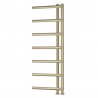 500mm (w) x 1200mm (h) "Mira" Brushed Brass Designer Towel Rail