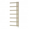 500mm (w) x 1200mm (h) Electric Mira Brushed Brass Towel Rail (Single Heat Option)