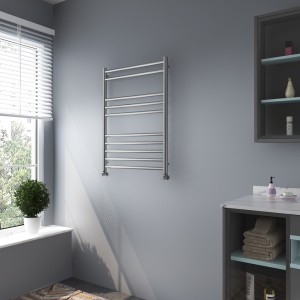 600mm (w) x 800mm (h) Brushed Straight "Stainless Steel" Towel Rail