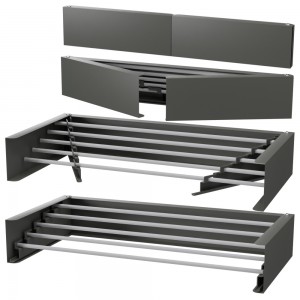 Wall Mounted Foldable Laundry Airer - Anthracite