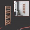 400mm (w) x 1200mm (h) Straight Brushed Copper Towel Rail