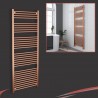 600mm (w) x 1600mm (h) Straight Brushed Copper Towel Rail