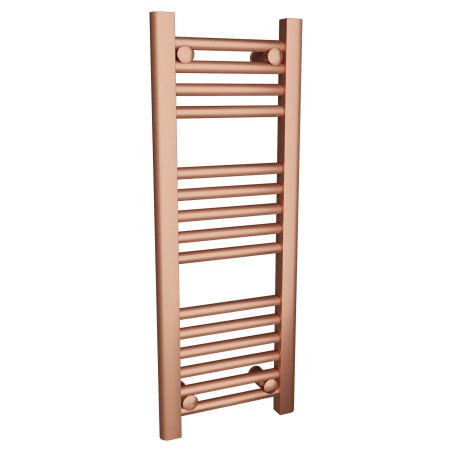 300mm x 800mm Straight Brushed Copper Designer Heated Towel Rail