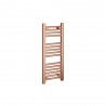 300mm (w) x 800mm (h) "Straight Brushed Copper" Designer Towel Rail