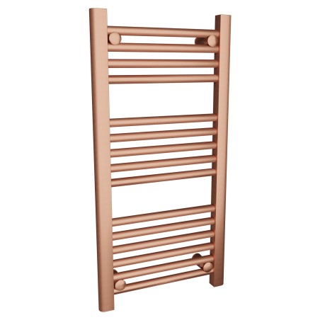 400mm x 800mm Straight Brushed Copper Designer Heated Towel Rail