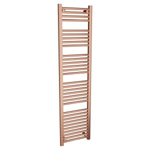400mm (w) x 1600mm (h) Straight Brushed Copper Designer Towel Rail