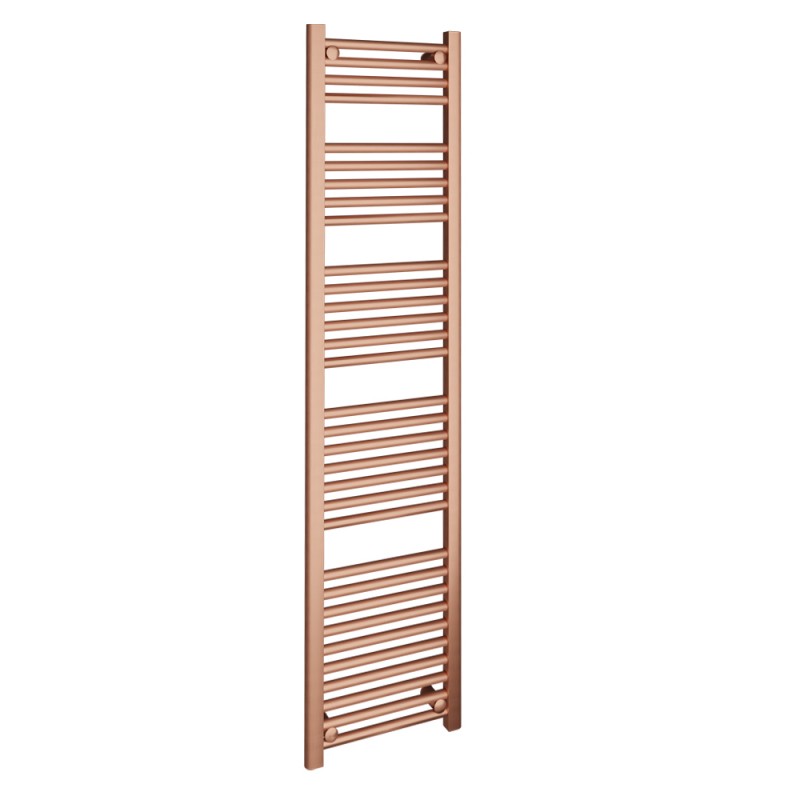 400mm (w)  x 1600mm (h) "Straight Brushed Copper" Designer Towel Rail