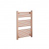 500mm (w)  x 800mm (h) "Straight Brushed Copper" Designer Towel Rail