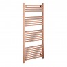 500mm (w)  x 1200mm (h) "Straight Brushed Copper" Designer Towel Rail