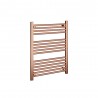 600mm (w)  x 800mm (h) "Straight Brushed Copper" Designer Towel Rail