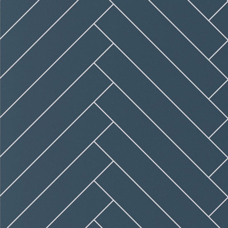 Nordic Blue Herringbone - Showerwall Panels - Swatch