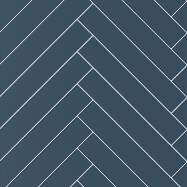 Nordic Blue Herringbone - Showerwall Panels - Swatch