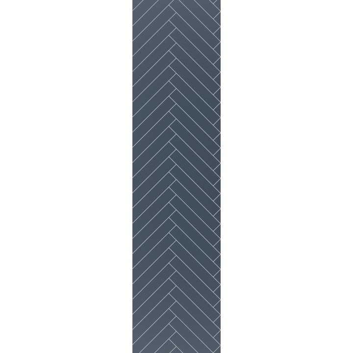 Nordic Blue Herringbone - Showerwall Panels - Full Panel