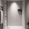 Snow White Herringbone - Showerwall Panels - Insitu