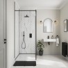 White Marble Herringbone - Showerwall Panels - Insitu