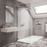 Natural Slate Square Tile Effect - Showerwall Panels - Insitu