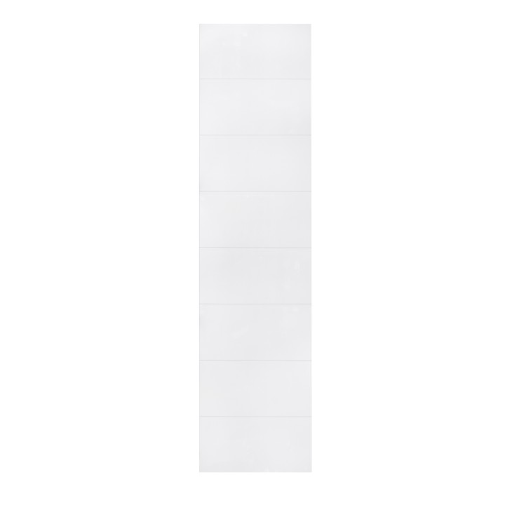 Snow White Rectangular Tile Effect - Showerwall Panels - Full Panel