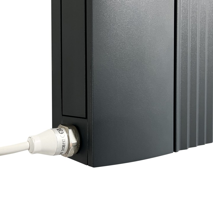Cariad Anthracite Horizontal Double Electric Aluminium Radiators