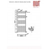 500mm (w) x 1600mm (h) Electric Brushed Stainless Steel Towel Rail (Single Heat or Thermostatic Option)