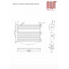 1000mm (w) x 600mm (h) Electric Brushed Stainless Steel Heated Towel Rail (Single Heat or Thermostatic Option)