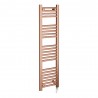 300mm (w)  x 1200mm (h) Electric "Brushed Copper" Towel Rail (Single Heat or Thermostatic Option)